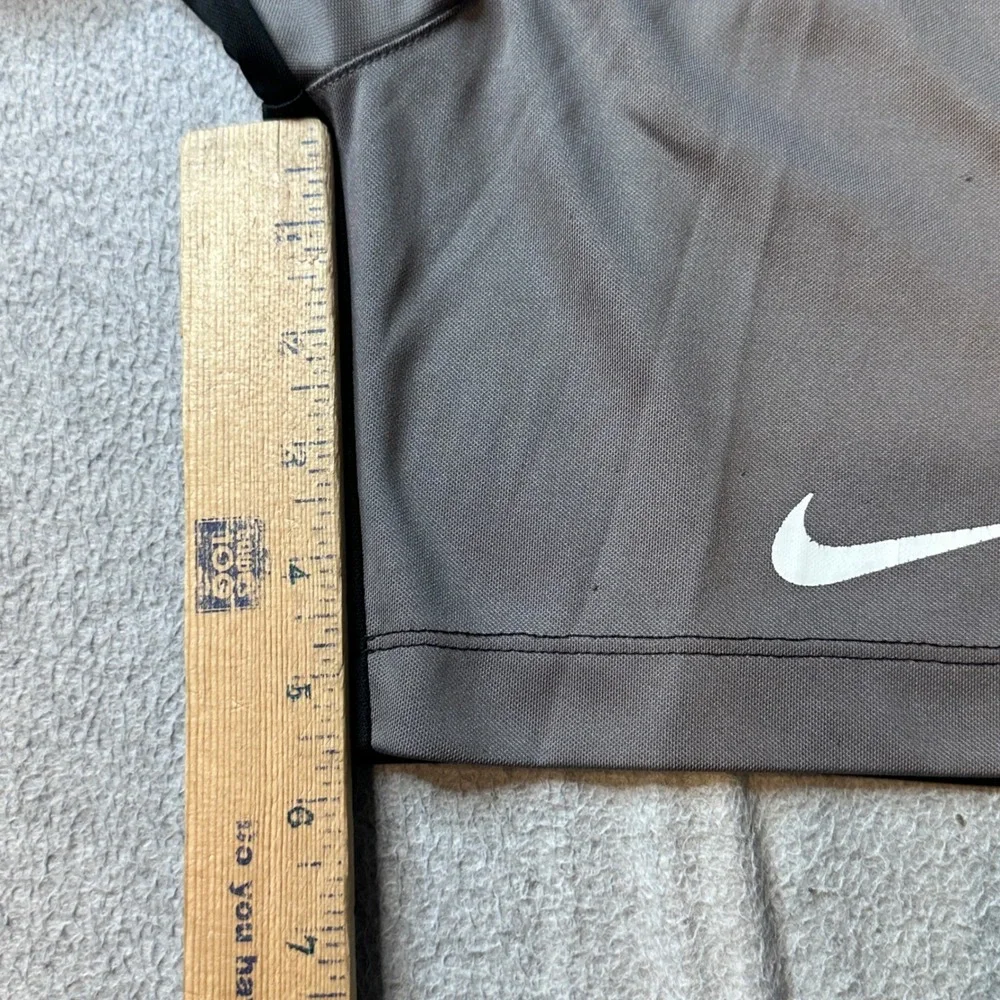 Nike Shorts Boys 6 Gray Athletic Colorblock Mesh Swoosh Activewear Kids Youth - Picture 7 of 9
